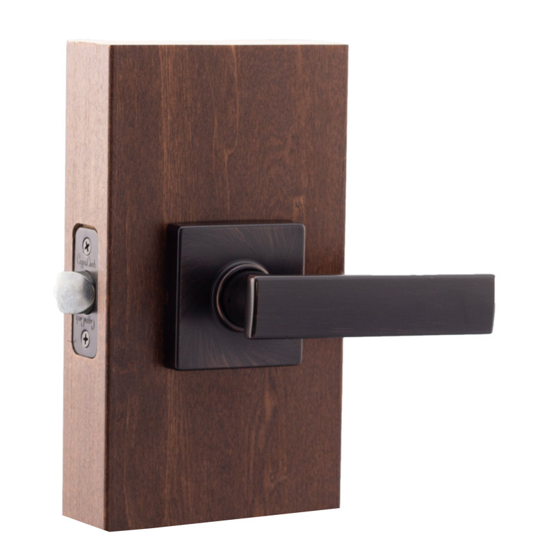 Craftsman Rectangle Passage (Hall & Closet) Door Lever, Tuscan Bronze