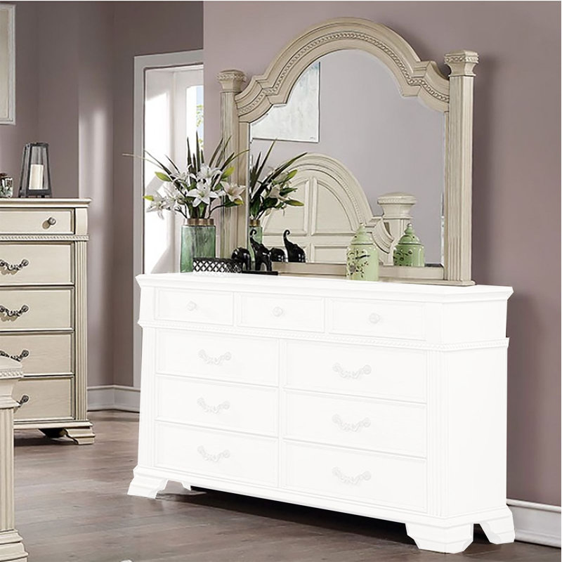 Miroir Roadde, Blanc antique