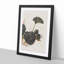 Worm on a Green Leaf by Shibata Zeshin - Framed Print-55614488-55614491