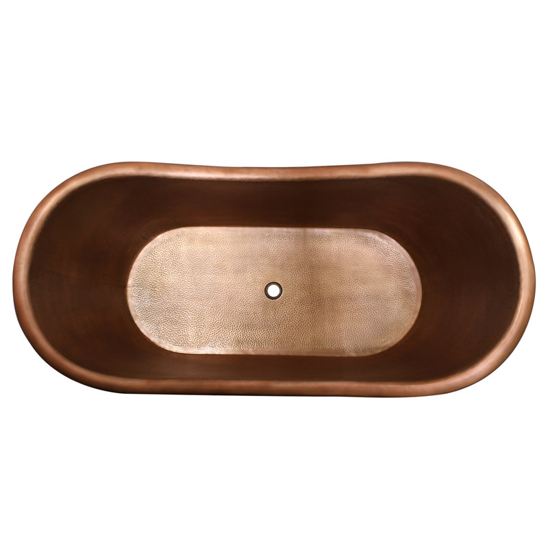 Celana 67.87'' x 32'' Soaking Copper Bathtub