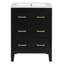 Ensemble de meuble-lavabo simple 24 po avec lavabo en céramique 24 po-706014716