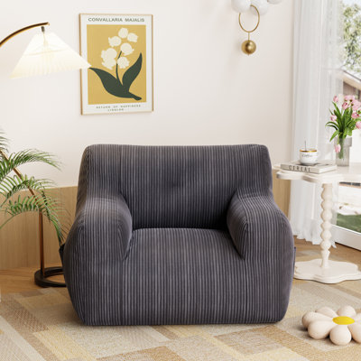 Bean Bag Chair Sofa, Big Comfy Chair For Bedroom Living Room, Bean Bag Lazy Chair For Adults With Pocket Armrests For Gaming, Reading by Trule