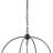 Black Caged Three Light Metal Dimmable Chandelier