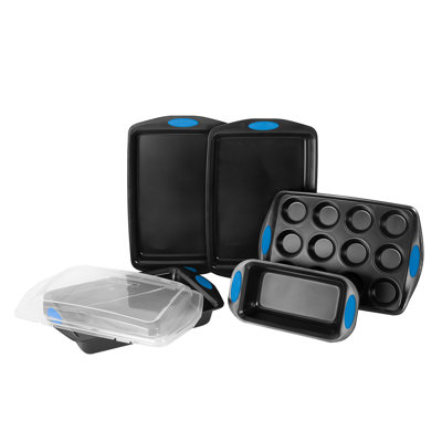 NutriChef 6-Piece Deluxe Steel Nonstick Bakeware Set