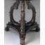  L 22,5 po Lafayette W Table d'appoint ronde en pierre multicolore