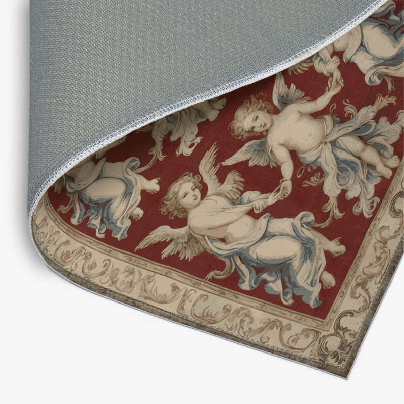 Tapis d'intérieur et d'extérieur brun français, Rectangulaire 8 pi x 10 pi