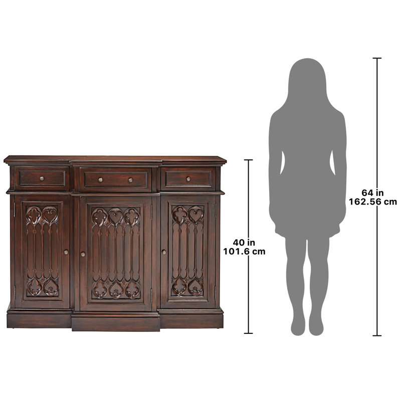 Canterbury Abbey Gothic 51.5'' Console Table