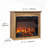 28" TV Media Entertainment Center With Electric Fireplace