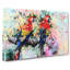 Two Rainbow Macaw Parrots In Abstract - Wrapped Canvas-55301317