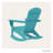 POLYWOOD Nautical Adirondack Rocking Chair-50289042