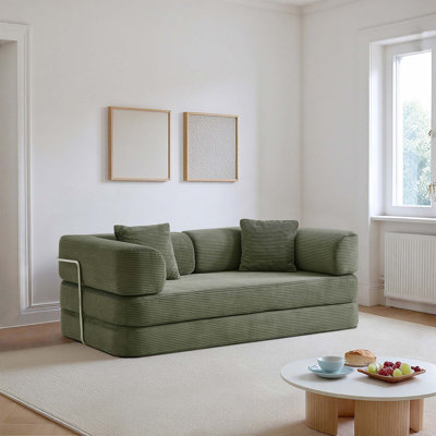 Canapé-lit, canapé compressé, canapé-lit convertible avec coussin convertible, stabilité accrue de la structure, canapé-lit confortable, pour la chambre du salon