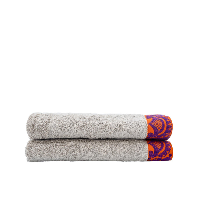 Serviette en coton chocolat, Beige