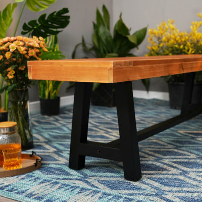 Banc en bois massif Bonitta