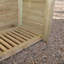 Troutville 230cm W x 74.5cm D Solid Wood Log Store-36318912