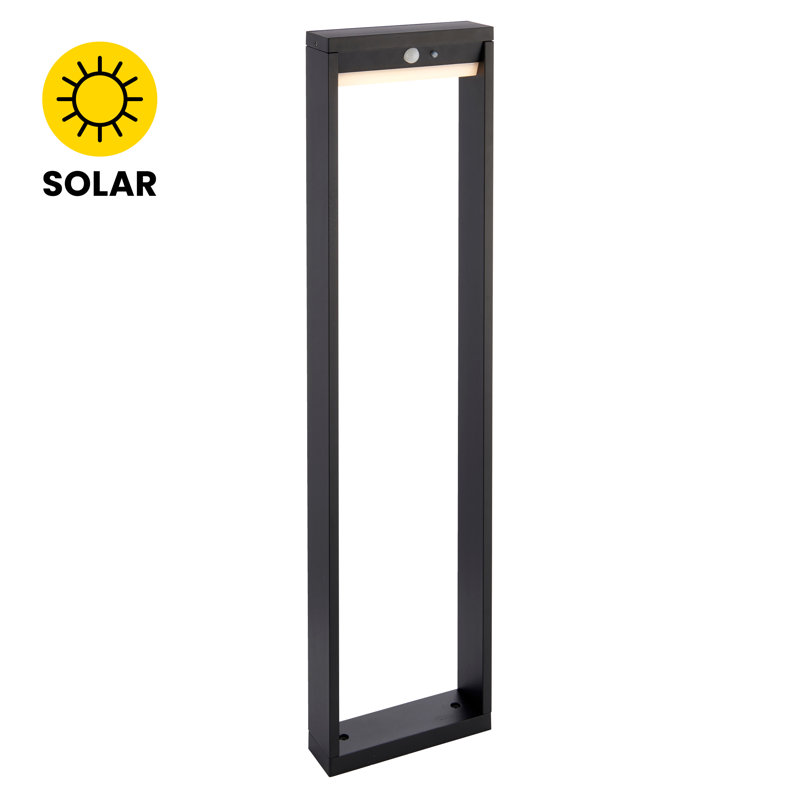 Abdifatah Integrated LED Metal Bollard Light, 80cm H x 14.7cm W x 14.7cm D