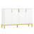 59.74" Buffet Sideboard Cabinet With Storage & Geometric Doors-1573908548