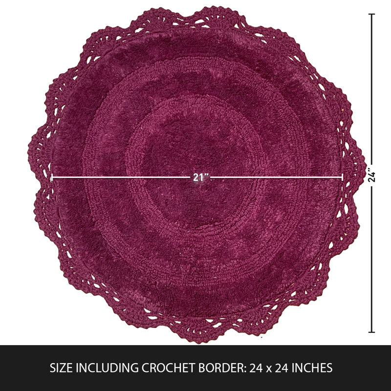 Casanova Non-Slip, Burgundy, 24" L x 24" W