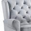 Fauteuil coulissant gris en tissu avec pivot