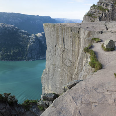 Preikestolen or Pulpit Rock (Norvège) - photographie sur toile tendue