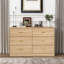 Modern Natural 6-drawer Dresser - Stylish And Spacious Storage Solution
