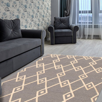 Helin Wool Geometric Indoor Rug