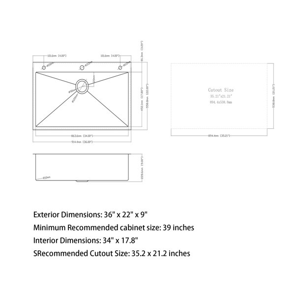 Dimensions du produit