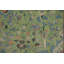 Tapis vert floral traditionnel 7 x 9