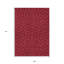 Tapis intérieur / extérieur 9 pi x 12 pi noir et rouge géométrique lavable