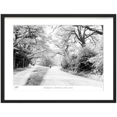 Wormley, Church Lane C1955 by Francis Frith - Single Picture Frame Print