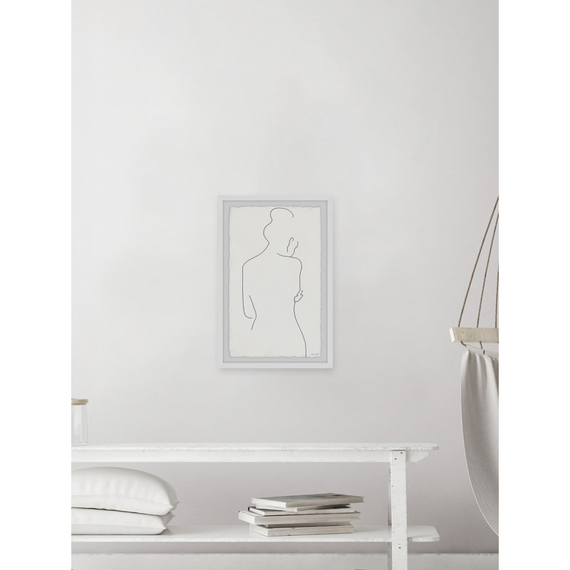 Body Sketch - Single Picture Frame Painting, 30 cm H x 20 cm W