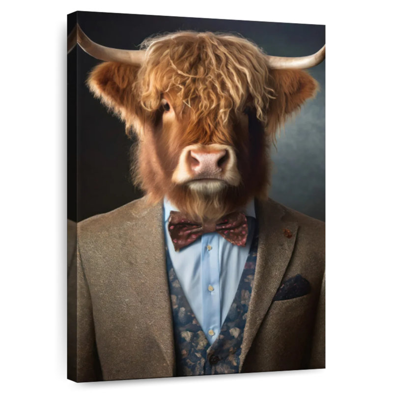 Portrait de vache Brampt, H 51 po x l 34 po