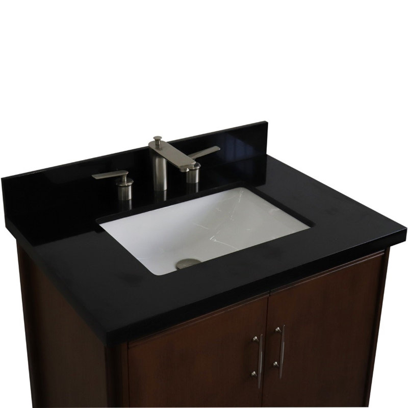 Ensemble de meuble-lavabo simple 31 po, Noir galaxie