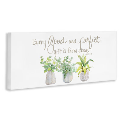 Toile «Every Good & Perfect Gift», conception par Lanie Loreth