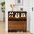 16 Pair Shoe Storage Cabinet With 2 Flip Drawers-1915893002