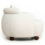 Fauteuil club de style paresseux de style nordique 38 pouces, fauteuil seau en tissu de chenille, canapé décoratif, coussin moelleux avec coussin