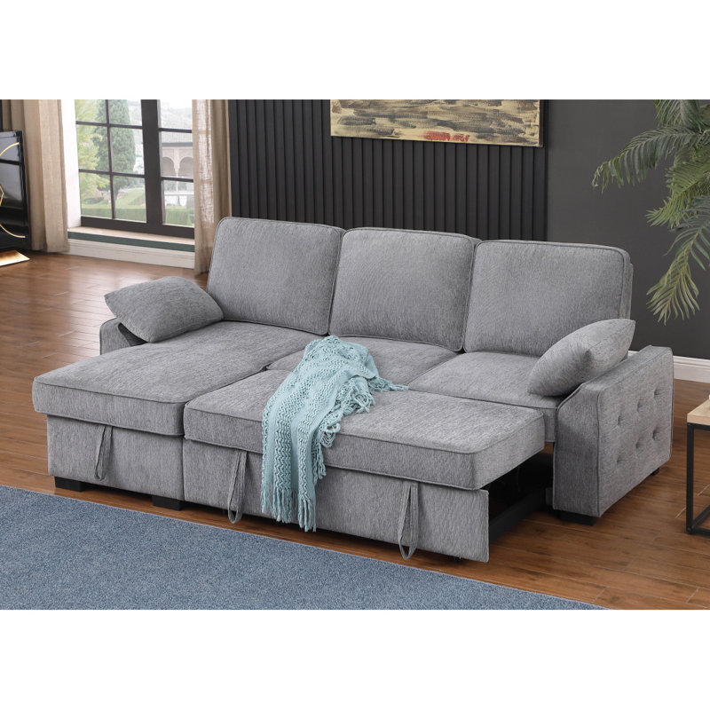Canapé modulaire en velours côtelé avec repose-pieds Savannah, Mélange de polyester vert