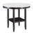 42" Round Counter Height Dining Table with White Faux Marble Top