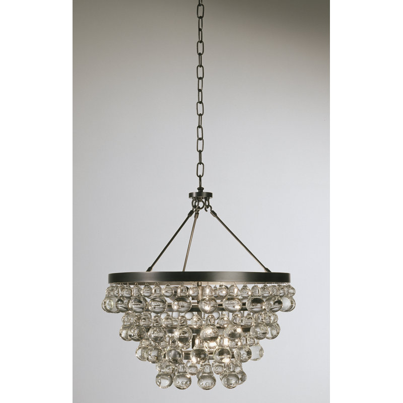 Bling 4 - Light Chandelier, Deep Patina Bronze