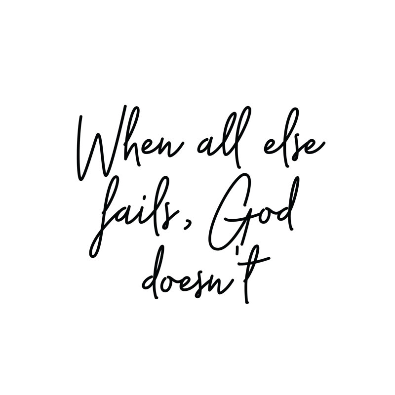 All Else Fails - Wrapped Canvas Print, 30cm H x 30cm W x 3.8cm D