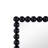 23" x 72" Full Length Mirror with Metal Beaded Frame, Rectangular Oversized Mirror for Living Room Bedroom, Black