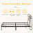 17 Stories Bed Frame with Storage Headboard Metal Platform Bed with Stopper-815070906