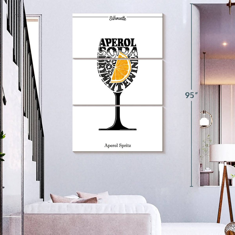 Yarlin Aperol Spritz Poster, 74" H x 48" W