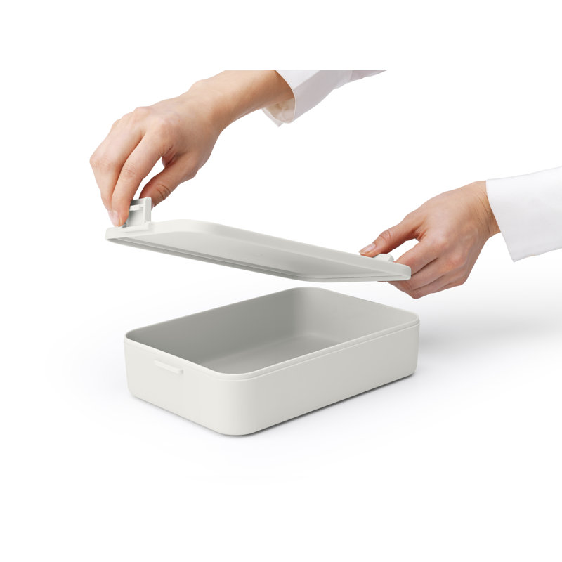 Brabantia Make & Take Lunch Box, Large, Light Gray