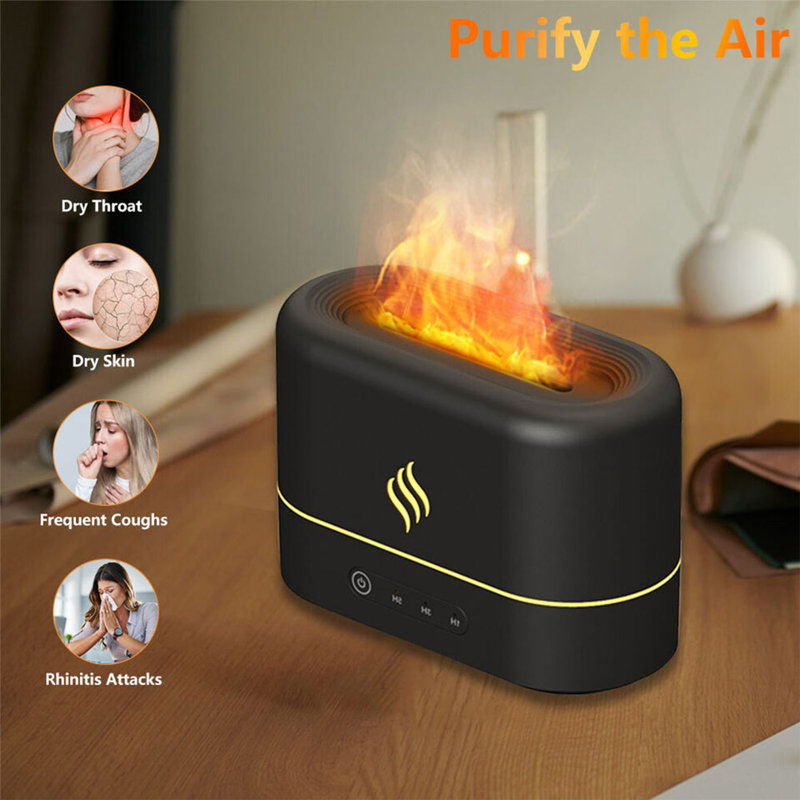 JESLED 0.07 Gallons Cool Mist Ultrasonic Tabletop Humidifier for 700 Cubic Feet