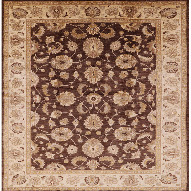 Tapis oriental beige / brun Rye, Carré 4 pi