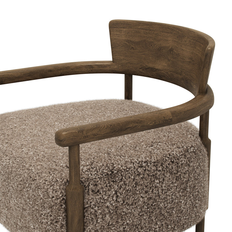 Armchair, Taupe Shearling