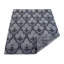 Tapis d'intérieur rectangulaire en soie gris et noir noué à la main à motif floral-1179030541