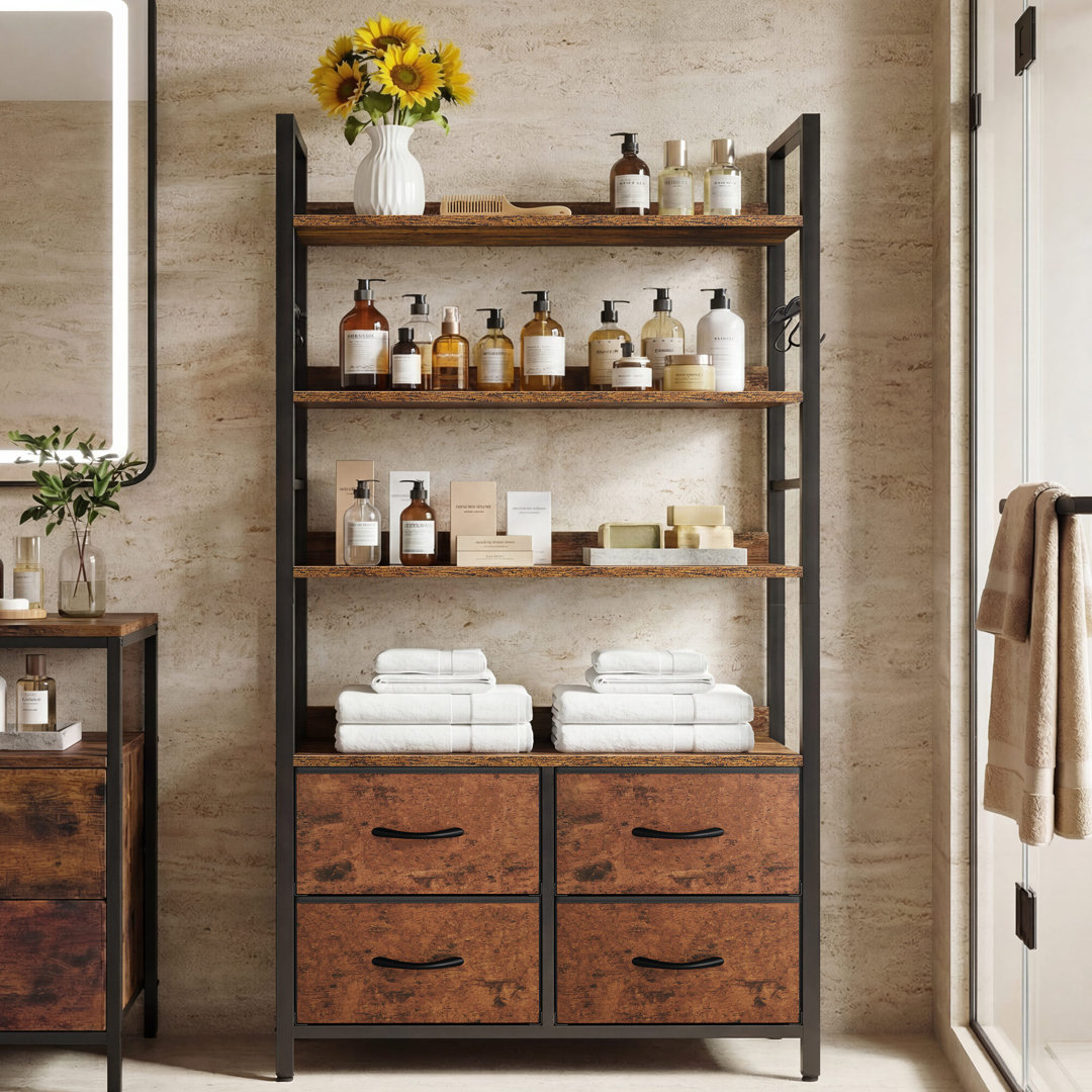 146cm H x 80cm W Metal Ladder Bookcase