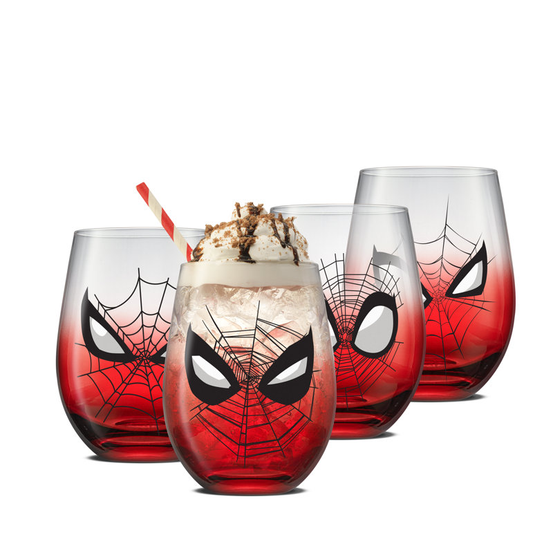 Ensemble de 4 verres sans pied Spidey Sense, 19 oz