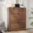 16 Pair Shoe Storage Cabinet With 2 Drawers-136151561